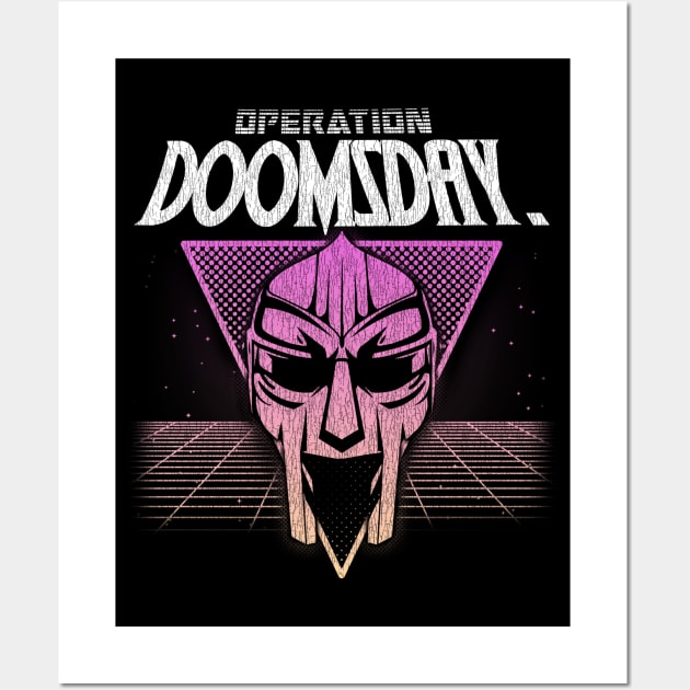 Retrowave Doom Gradient 6 Wall Art by Hoki Tross Creative